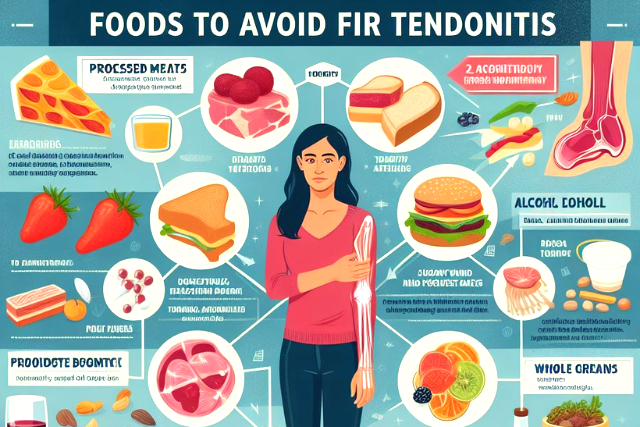 Les aliments interdits pour la tendinite